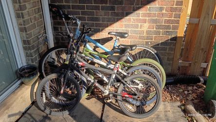 4 Bikes (One 26" Girls, Three 20" Boys BMX)