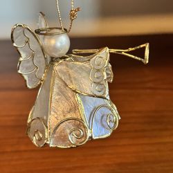 Angel made from capiz shell