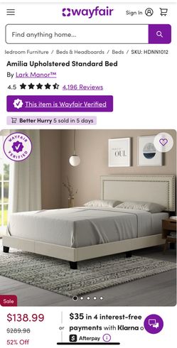 Full Bed Frame, Mattress, Box Spring