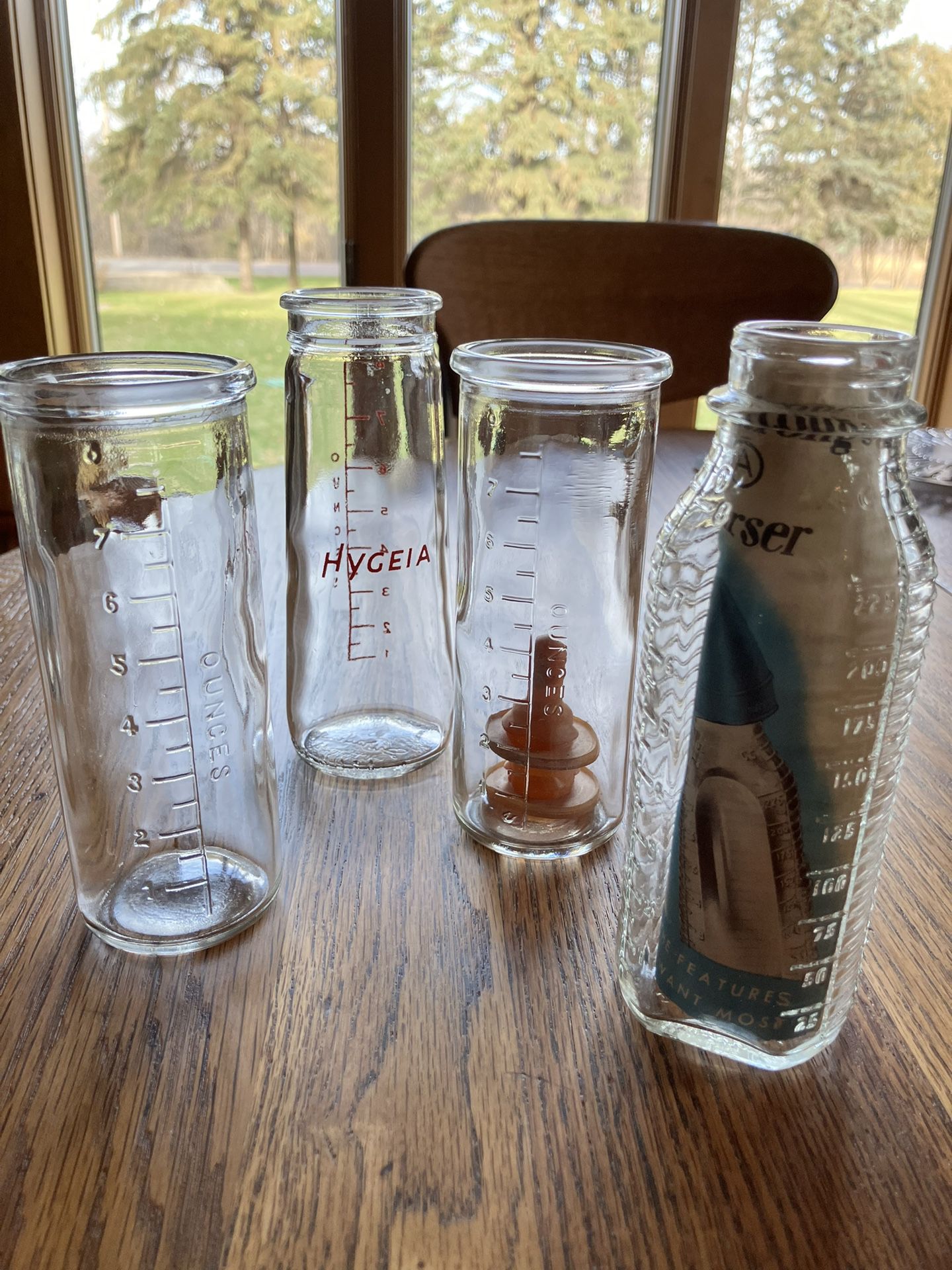 Vintage Unused Glass Baby Bottles Lot