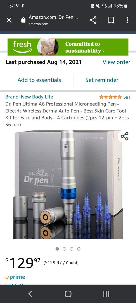 Used Once Pen Ultima A6 Microneedling