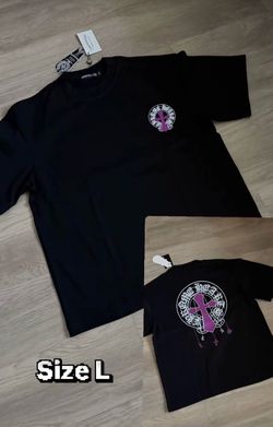 Chrome Hearts Black Graphic T-Shirt Size L
