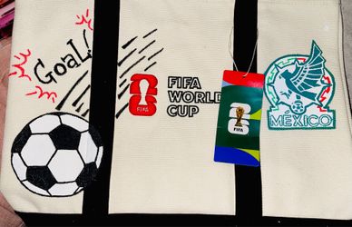 FIFA World Cup handpainyed Mexico Tote