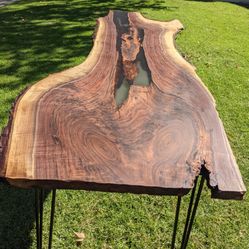 Epoxy Resin Wood River Dining Kitchen Tables 