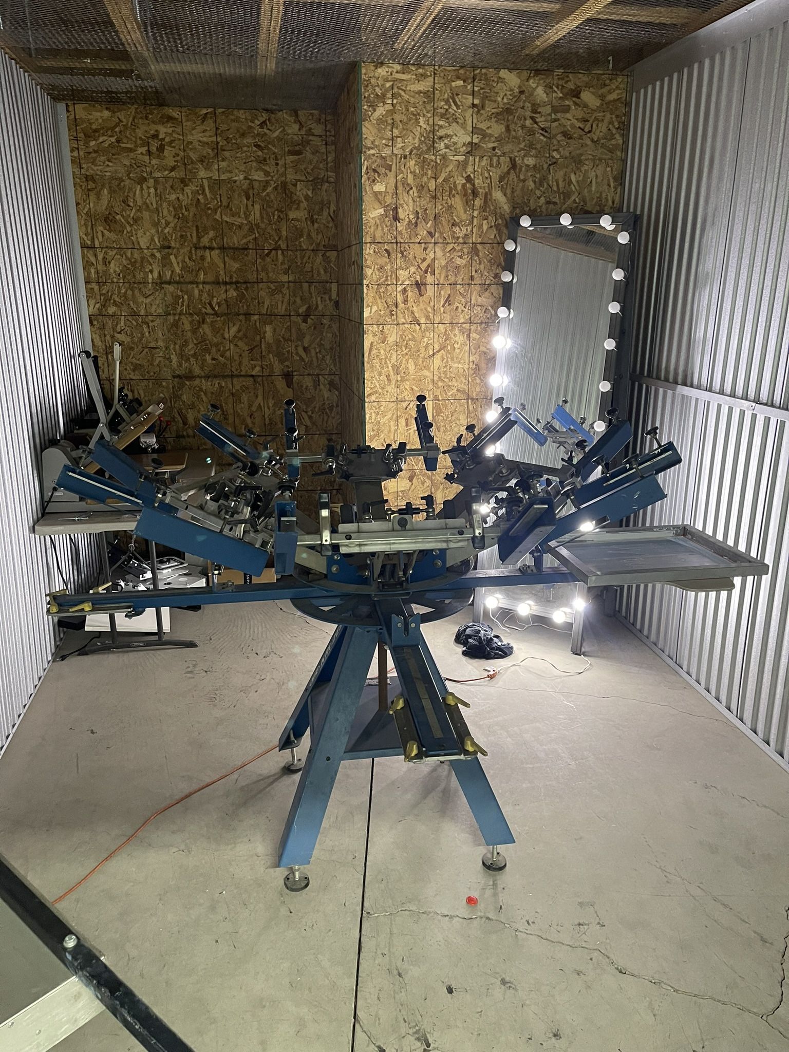 M&R Kruzer 6 color manual screen press machine