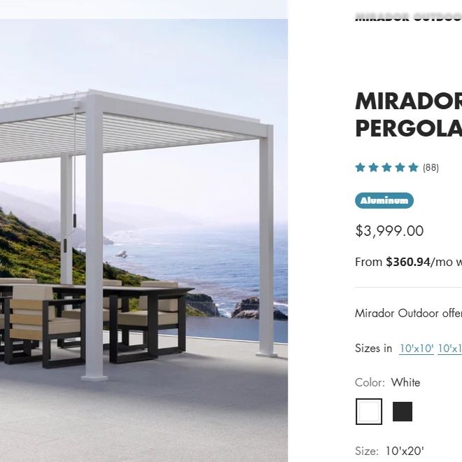 aluminum pergola for Sale in Rialto, CA - OfferUp