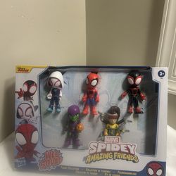 Spidey and his Amazing Friends 5 Pack SPIDER-MAN Web Squad Hasbro NEW