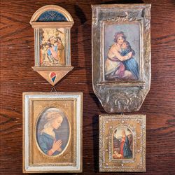 Italian Florentine Art Plaques & Gallery Wall Bundle Set of 4
