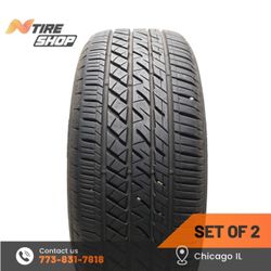 Set of 2 Used  9.5/32  225/50RF17  94W  Bridgestone  DriveGuard RFT