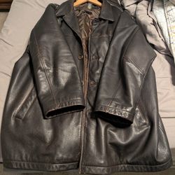 Men's Eddie Bauer Leather Jacket XXL