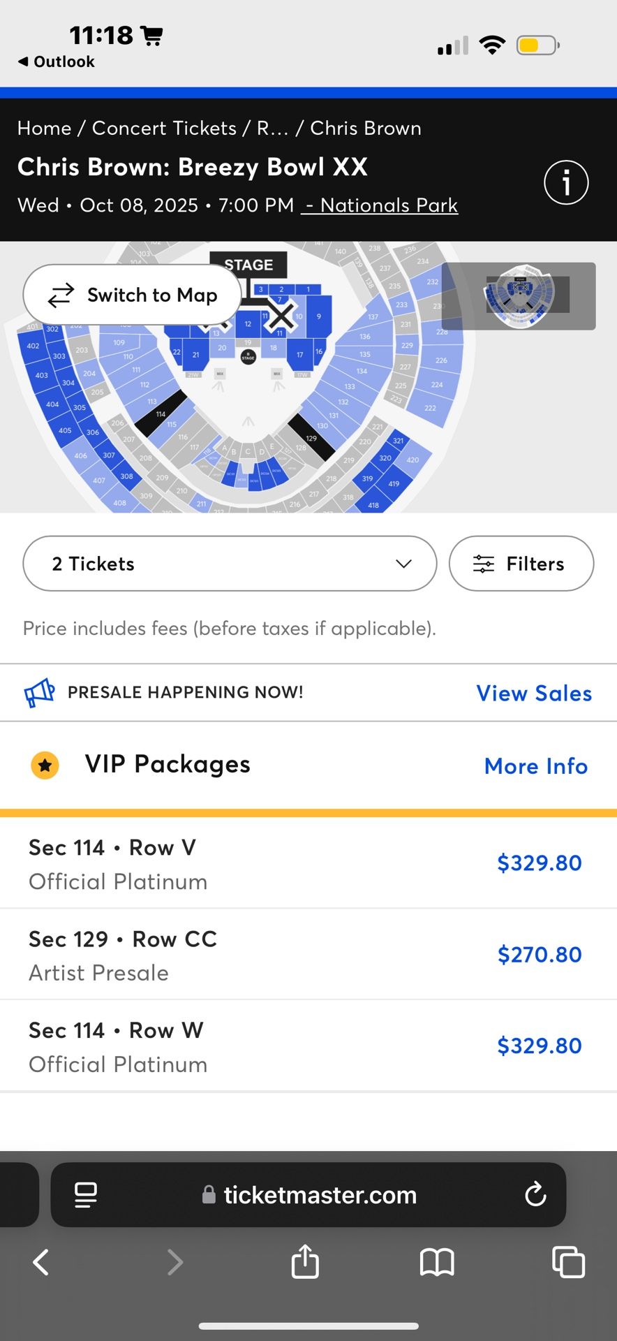 Chris Brown Ticket