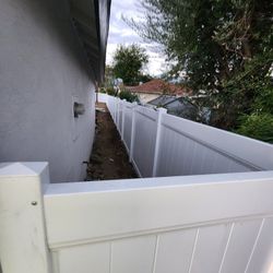 White Vinyl Fence