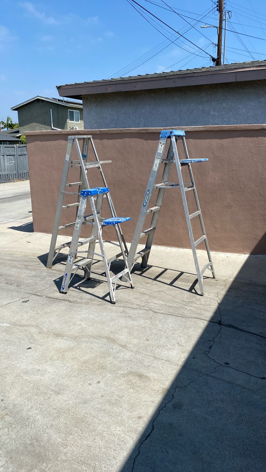 3 Werner Aluminum Ladders
