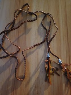 Silver Tipped Rope Belt