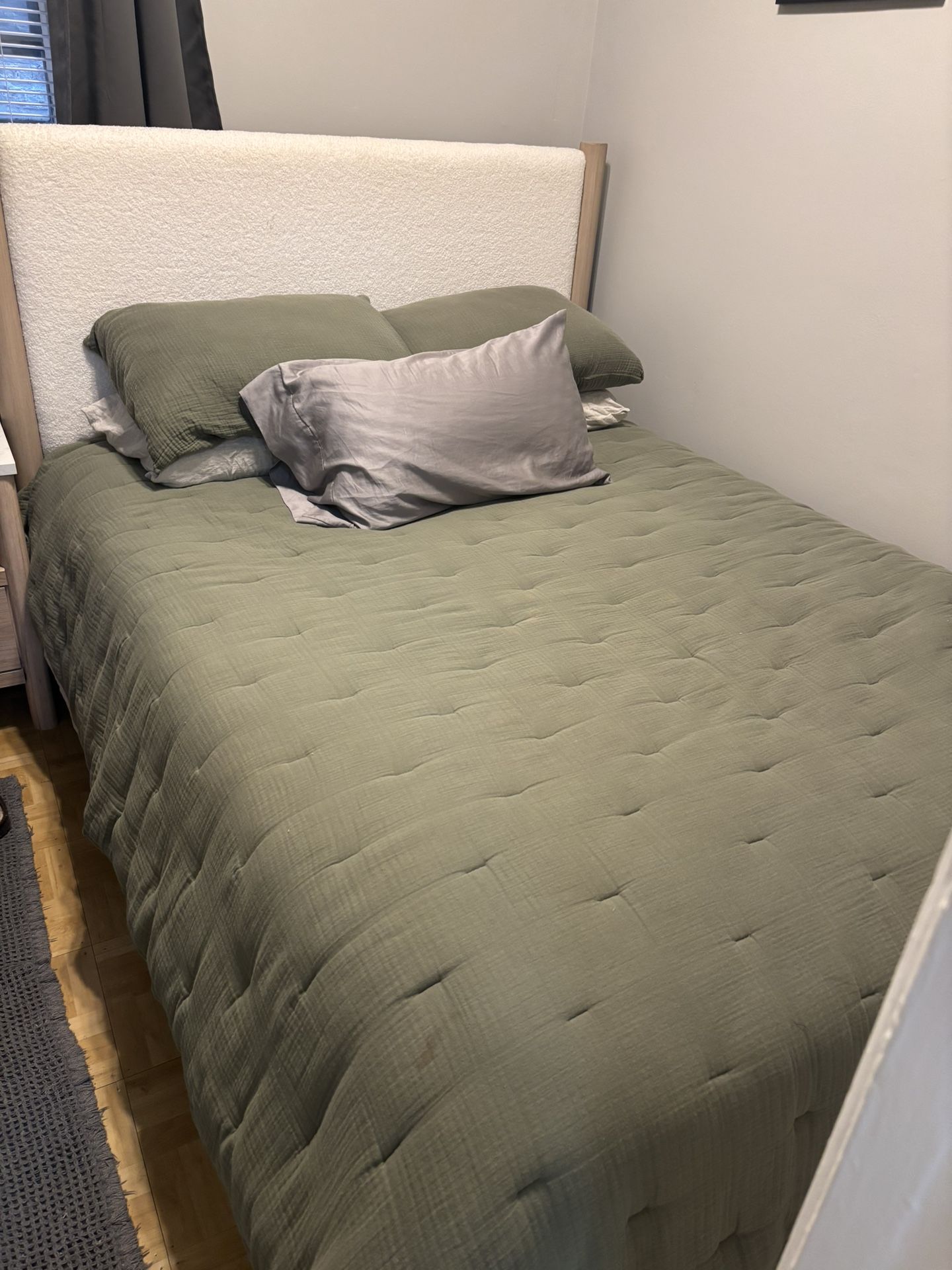 BED FRAME - mattress and bedding not included