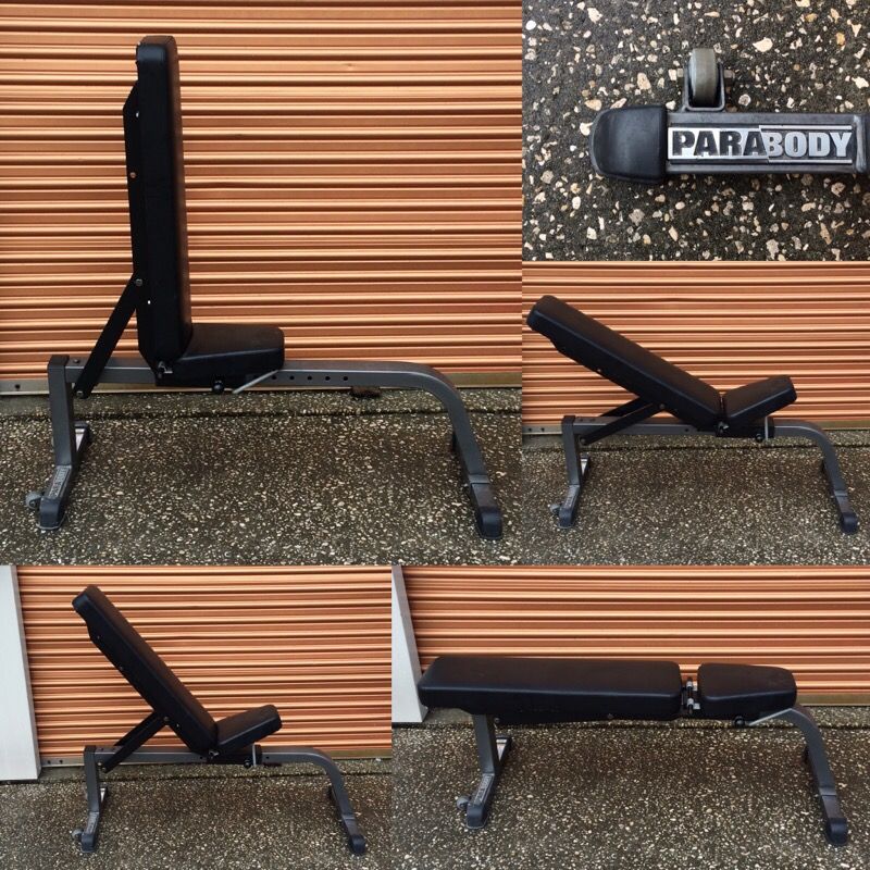 Parabody Commercial Adjustable Weight Bench 1000lb Rated!