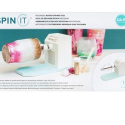 We R Memory Keepers Multicolor Spin It-Motorized Rotary Drying Tool
