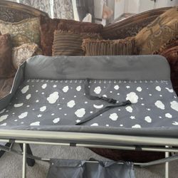 Babylicious Baby Portable Changing Table - Foldable Changing Table with Wheels For ($50)