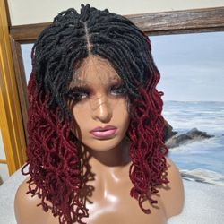 Twisted Dreadlocks Lace Front Wig Free Parting 