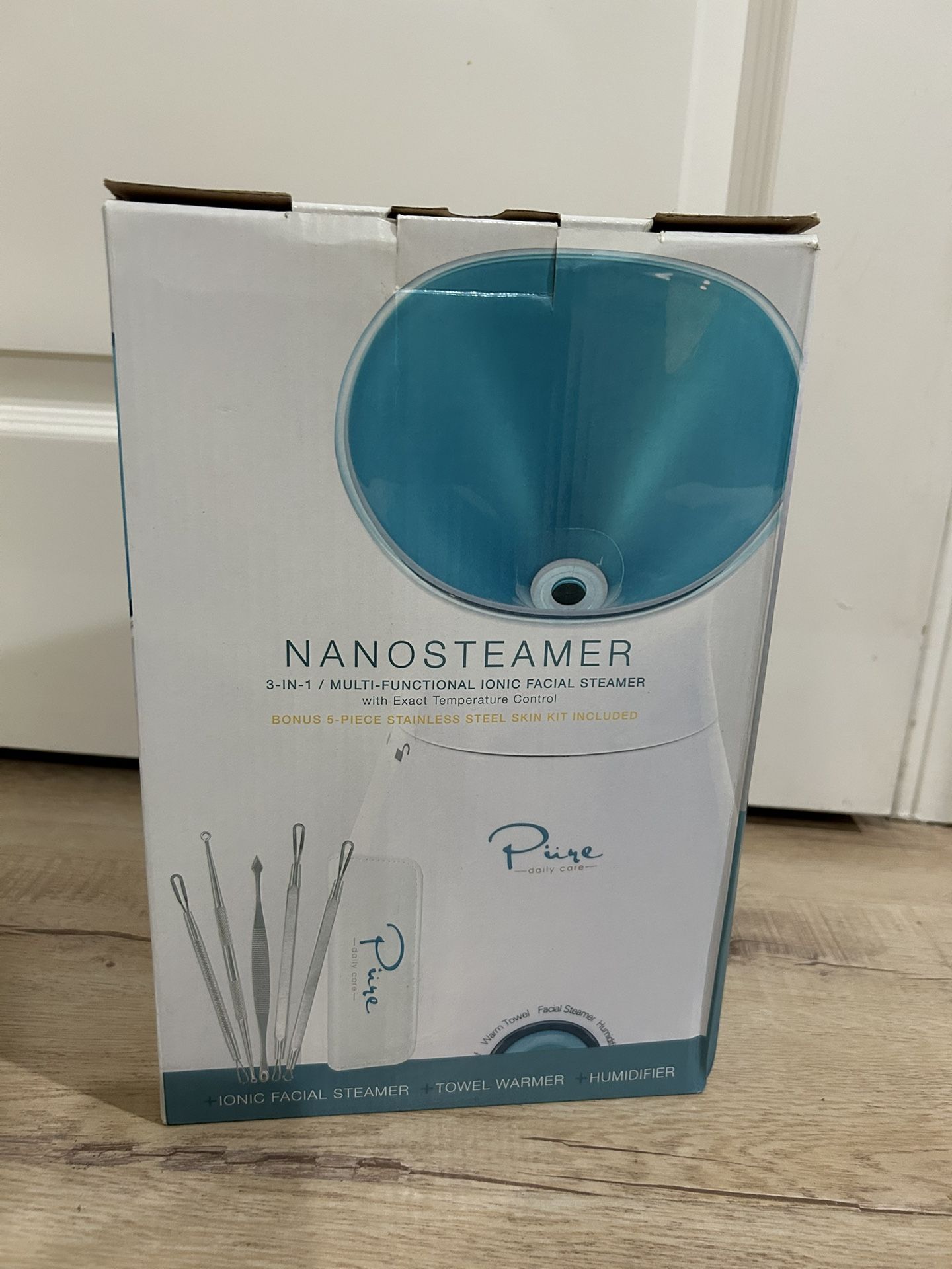 Pure Daily Care NanoSteamer Large 3-in-1 Nano Ionic Facial Steamer