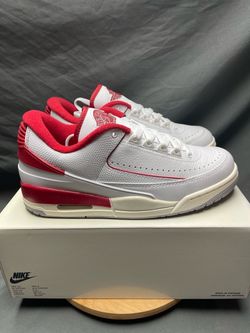 Jordan 2/3 White Varsity Red - Size 8.5M