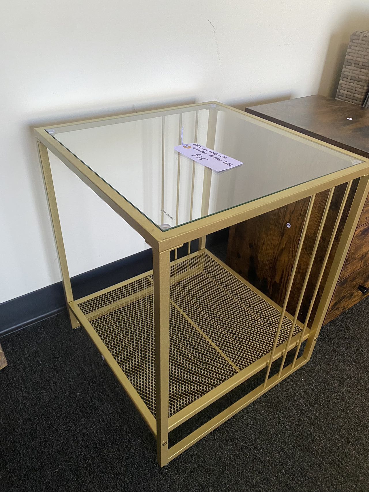 Brand New Golden Coffee Table Corner Table 
