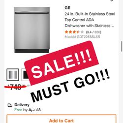 GE 24in Stainless Dishwasher