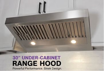 30” Stainless Steel Under-Cabinet Range Hood – New Open Box
