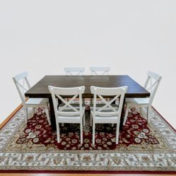 🍽️ Beautiful Dining Table and 6 Chairs Set for Sale - $200