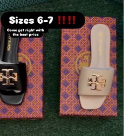 2 pairs of Tory Burch slides lmk lmk