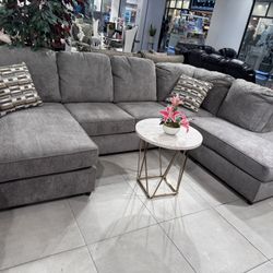 Double Chaise Sectional 🩶 Grey Color 