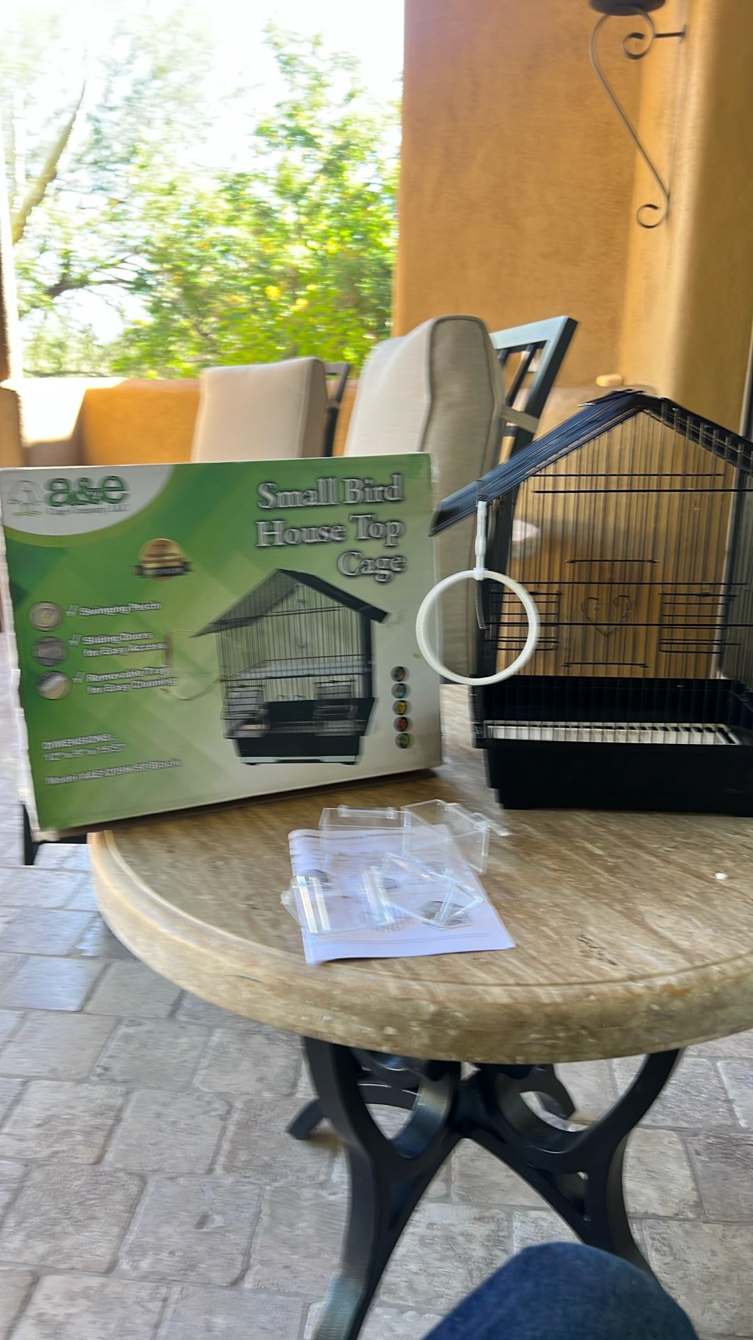 A&E Cage Compact and Stylish House Style Small Bird Cage