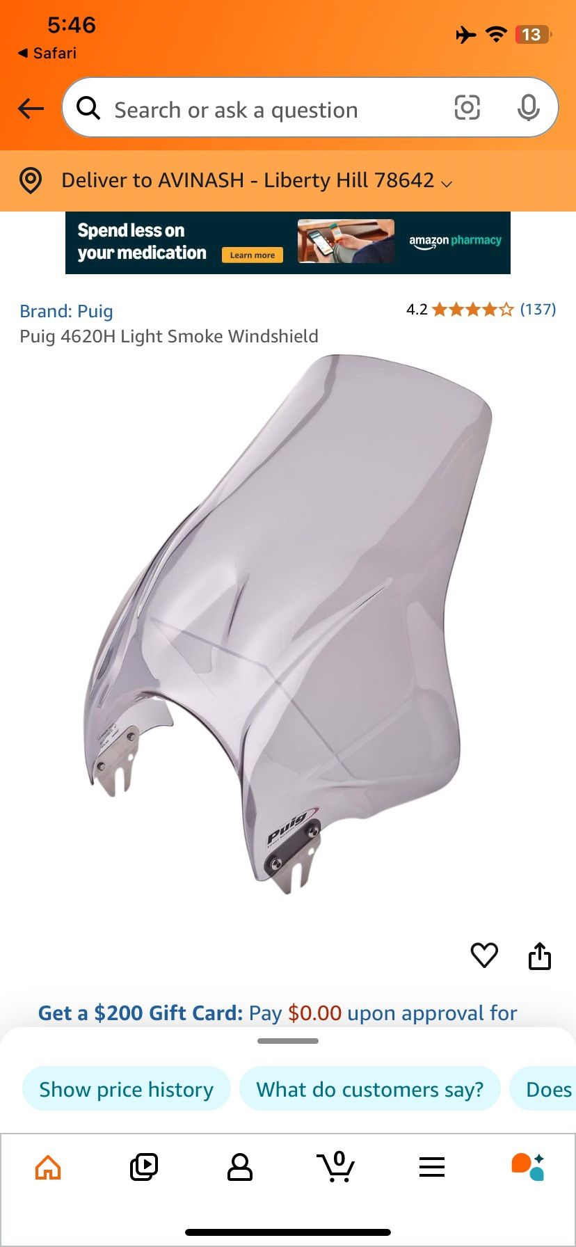 Puig 4620H Windshield