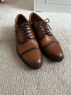 Brown dress shoes