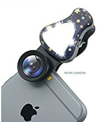 NEW! Phone Camera Lens,15X Macro Lens Wide Angle Lens for iPhone Samsung,Most Smartphones Black