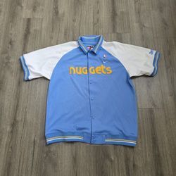 Vintage Nike Denver Nuggets Warm Up Shirt Mens Size 2XL