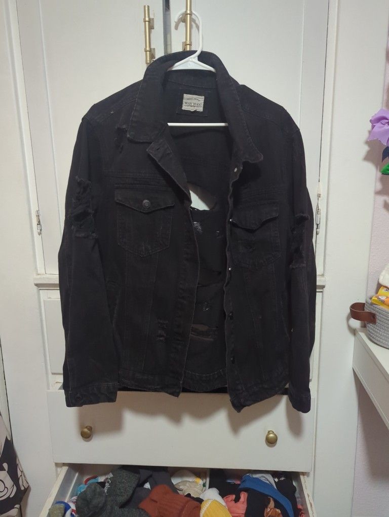 Wax Jean Distressed Jacket