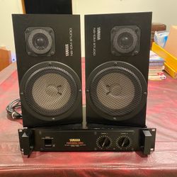 Yamaha NS-10M Studio Monitors plus P2050 Natural Sound Amp