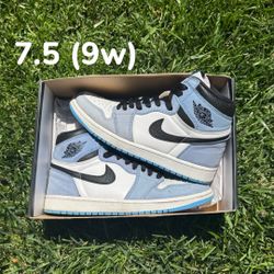 Jordan 1 University Blue Size 7.5 (9w)