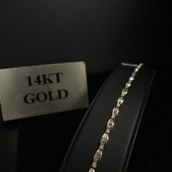 8.3 14KT YG 4.50CTW DIAMOND BRACELET 