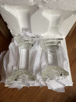 $50 CRYSTAL CANDLE HOLDERS