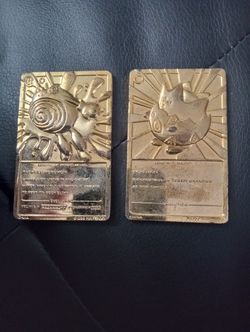 Gold Pokemon Cards From Burger King.
