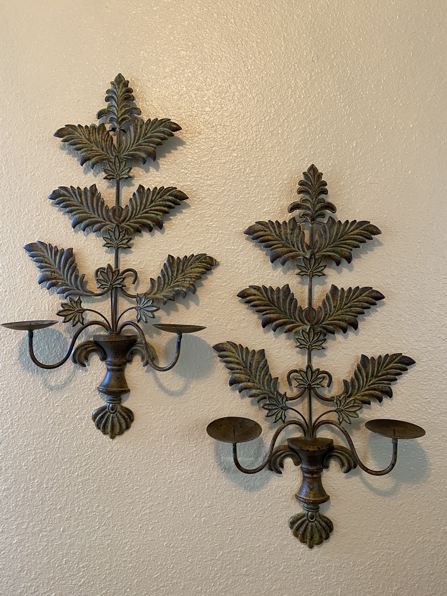 Wall candle holders