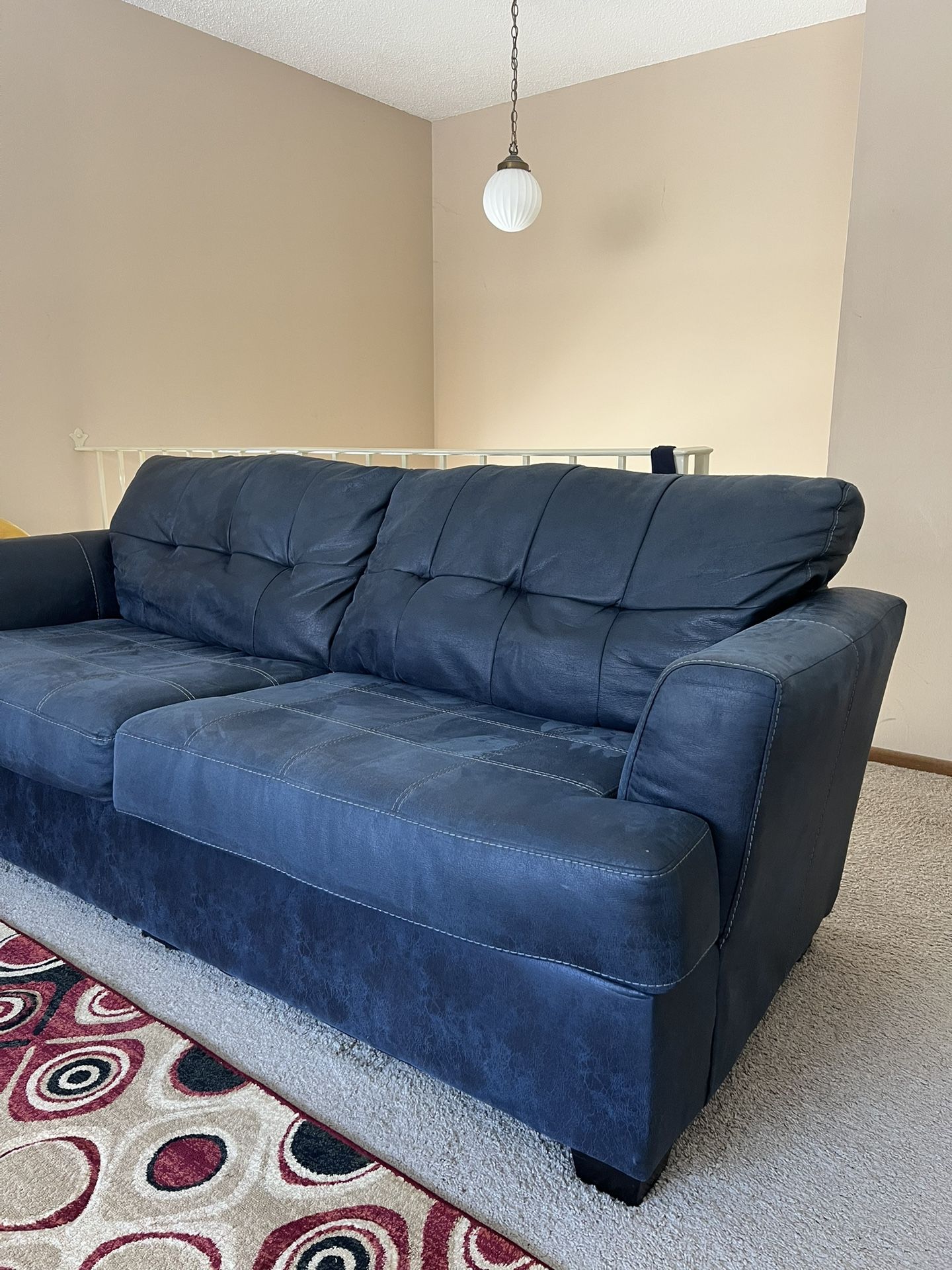 Comfy Soft Blue Couch 🛋️