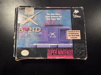 Rare XBAND Modem for SNES Super Nintendo - Boxed w/ Modem, Retro Online Gaming History!