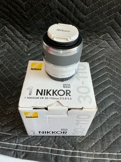 Nikon 1 NIKKOR 30-110mm f/3.8-5.6 VR ED IF Nikon 1-Mount Lens - white