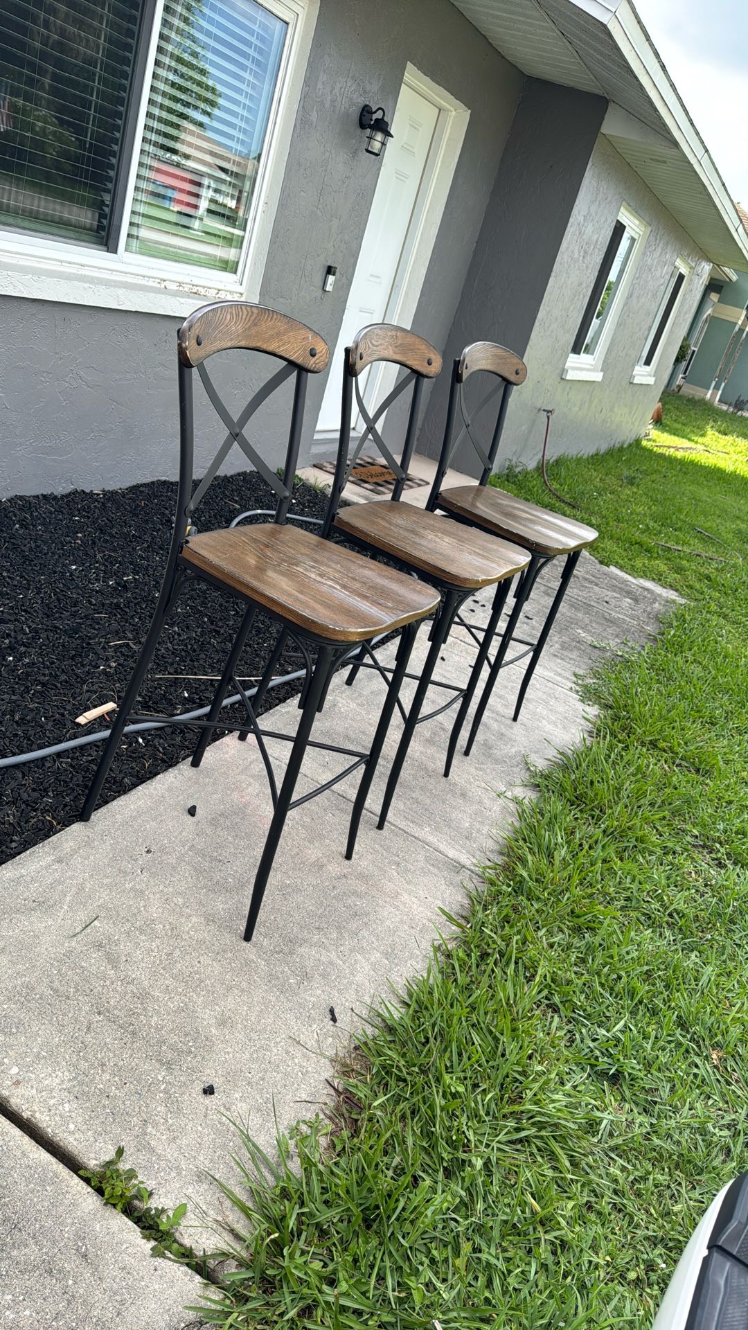 Bar stools, 3 total, 29’