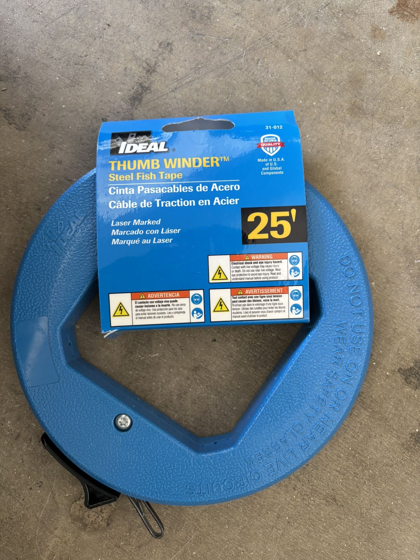 Thumb Winder Steel Fish Tape