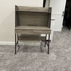 Nice Gray Bedroom Work Station With 2 Draws Cost Nearly $300 
