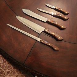 Vintage Amway Marblehead Knife Set